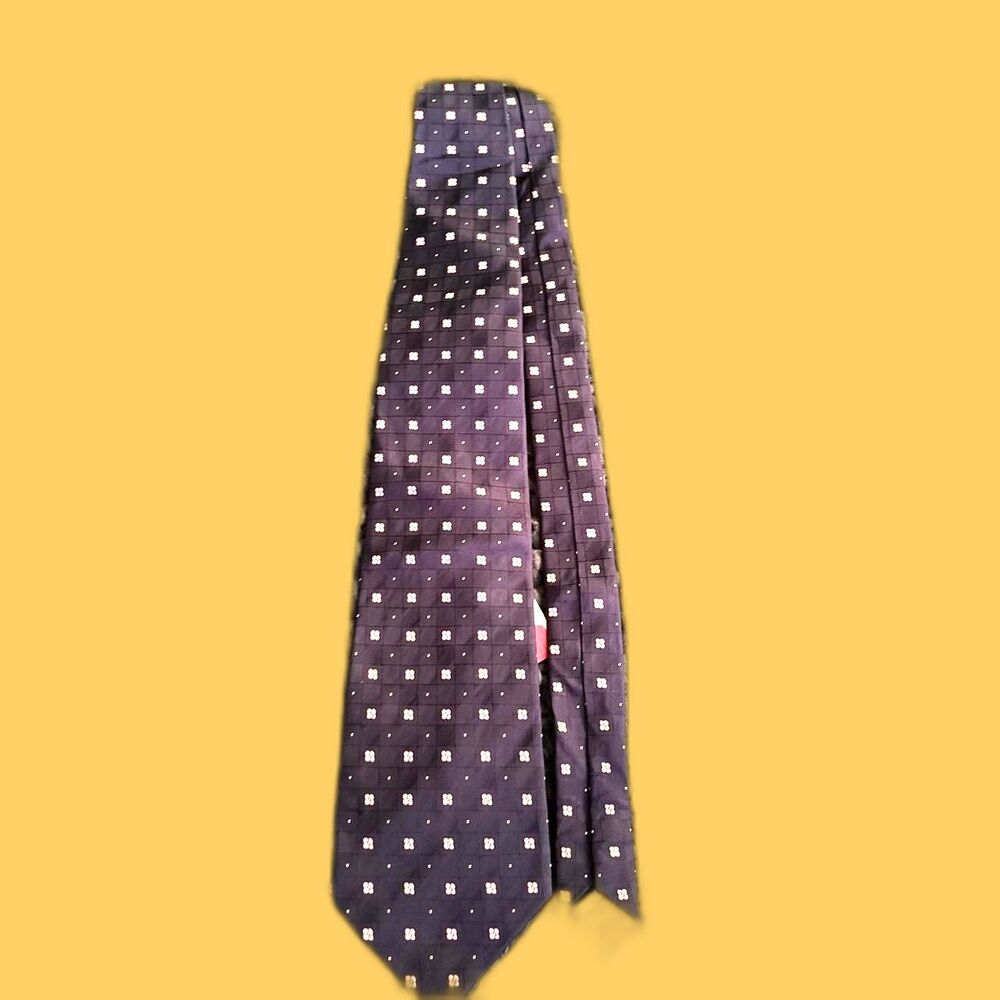 Perry ellis Men's Navy Blue tie with flowers